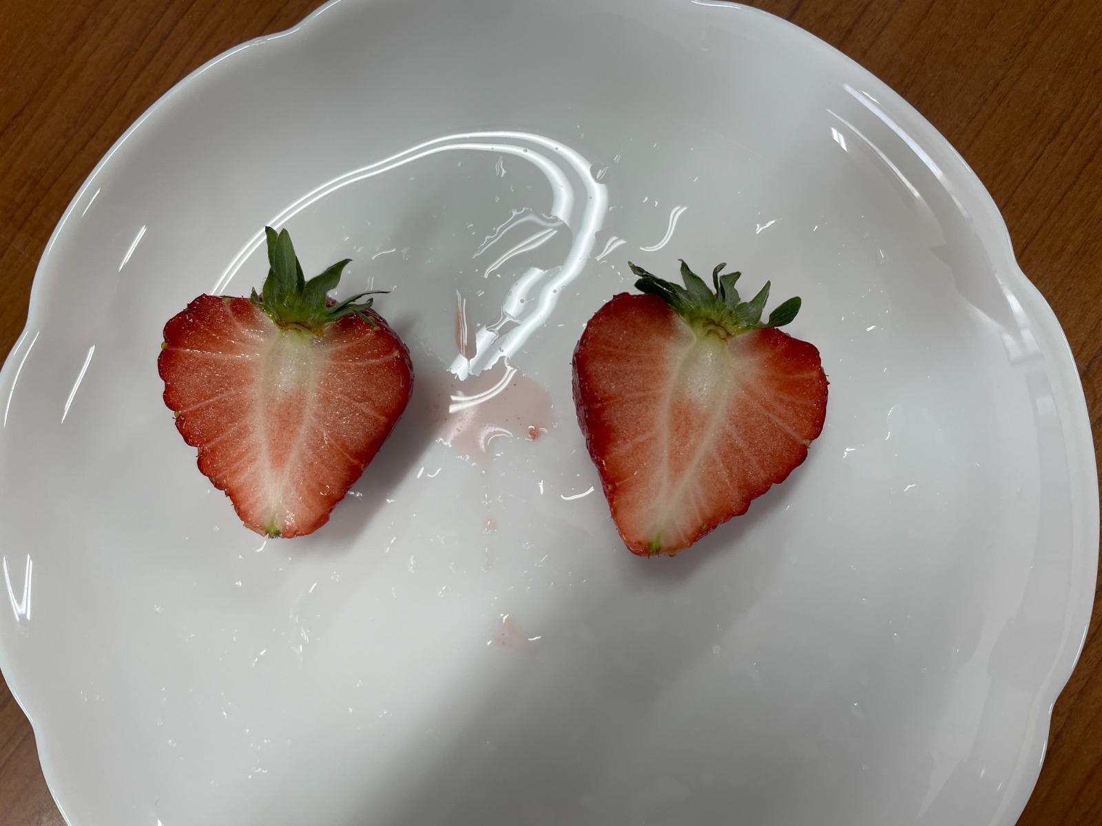 "イチゴの断面"